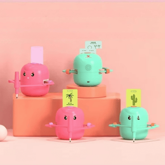 3+ Yaş Eğitici Montessori Oyuncak – Çizim Robotu, 100 İngilizce Kart & Sesli Etkileşim