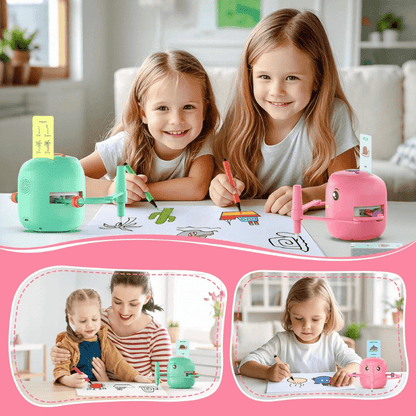 3+ Yaş Eğitici Montessori Oyuncak – Çizim Robotu, 100 İngilizce Kart & Sesli Etkileşim