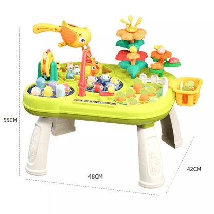 Kawaii  Montessori Aktivite Masası - Eğitici Sensörlü Oyun Seti